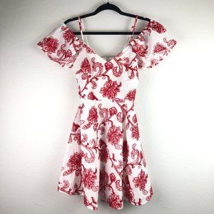 Do+Be Tomorrow Can Wait Off Cold Shoulder Dress